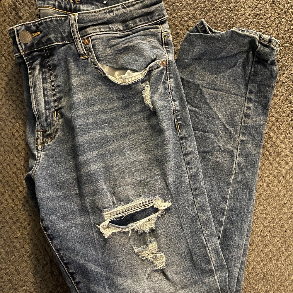 American Eagle Men's Destroyed Skinny Jeans